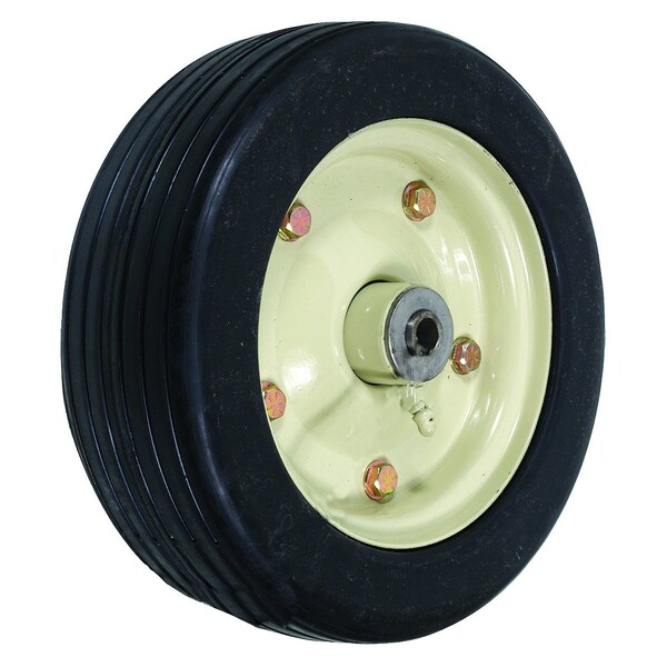 WHEEL-DECK, 10X3.25, RIBBED, STEEL-TAN 3.25" x10" x10"